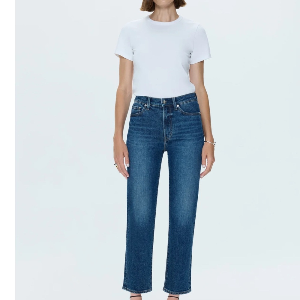 Pistola Medium Blue Cropped Jeans